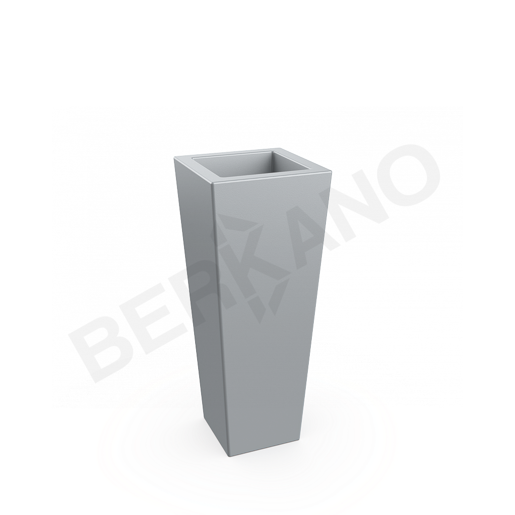 Кашпо Trapezio 100V DB серого цвета - фото 1