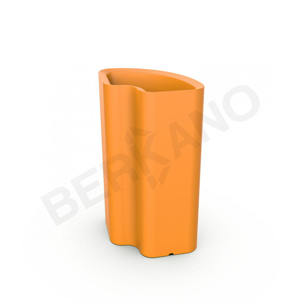Кашпо Vittorio 80an DB оранжевого цвета - фото 1