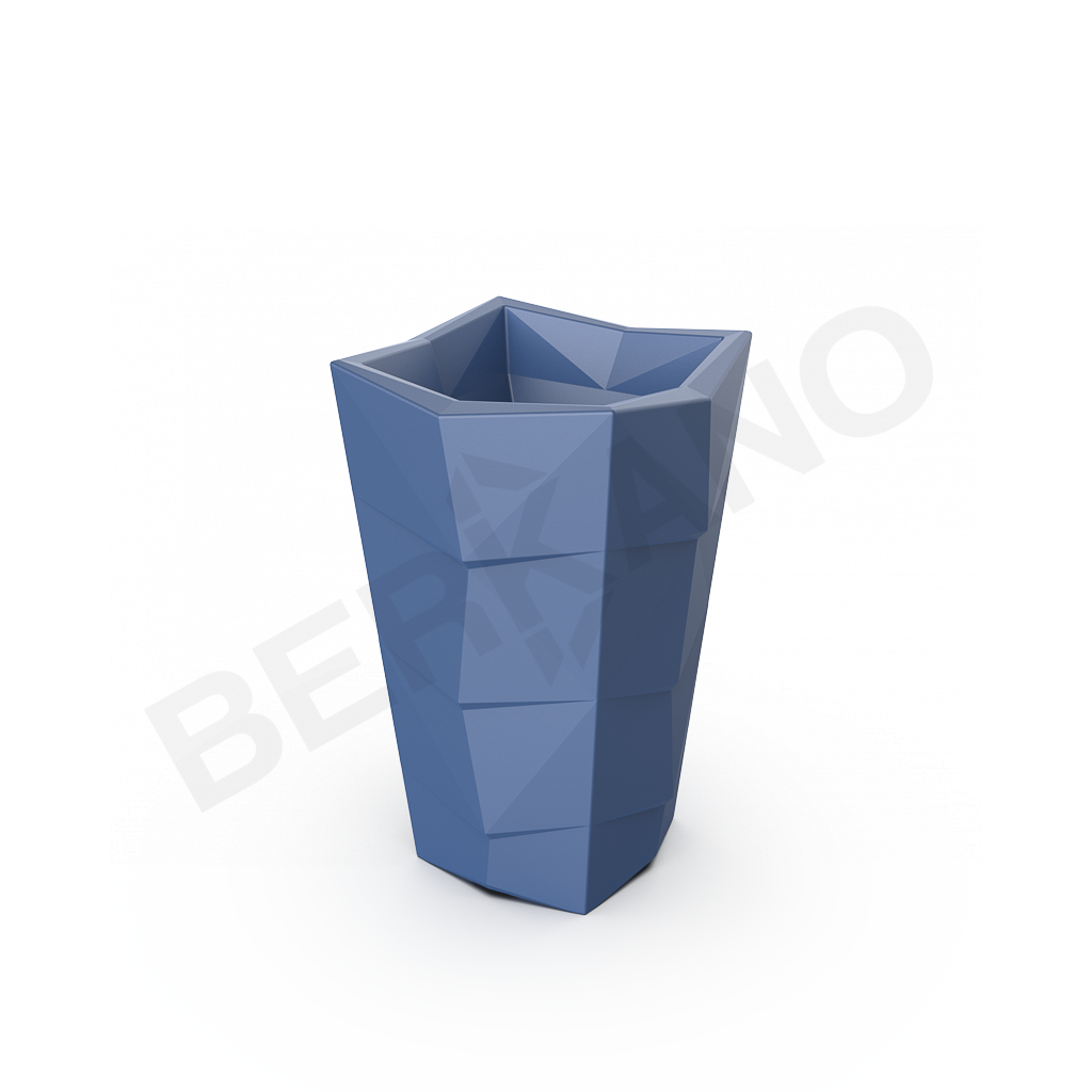 Кашпо Agava 85 синего цвета - фото 1