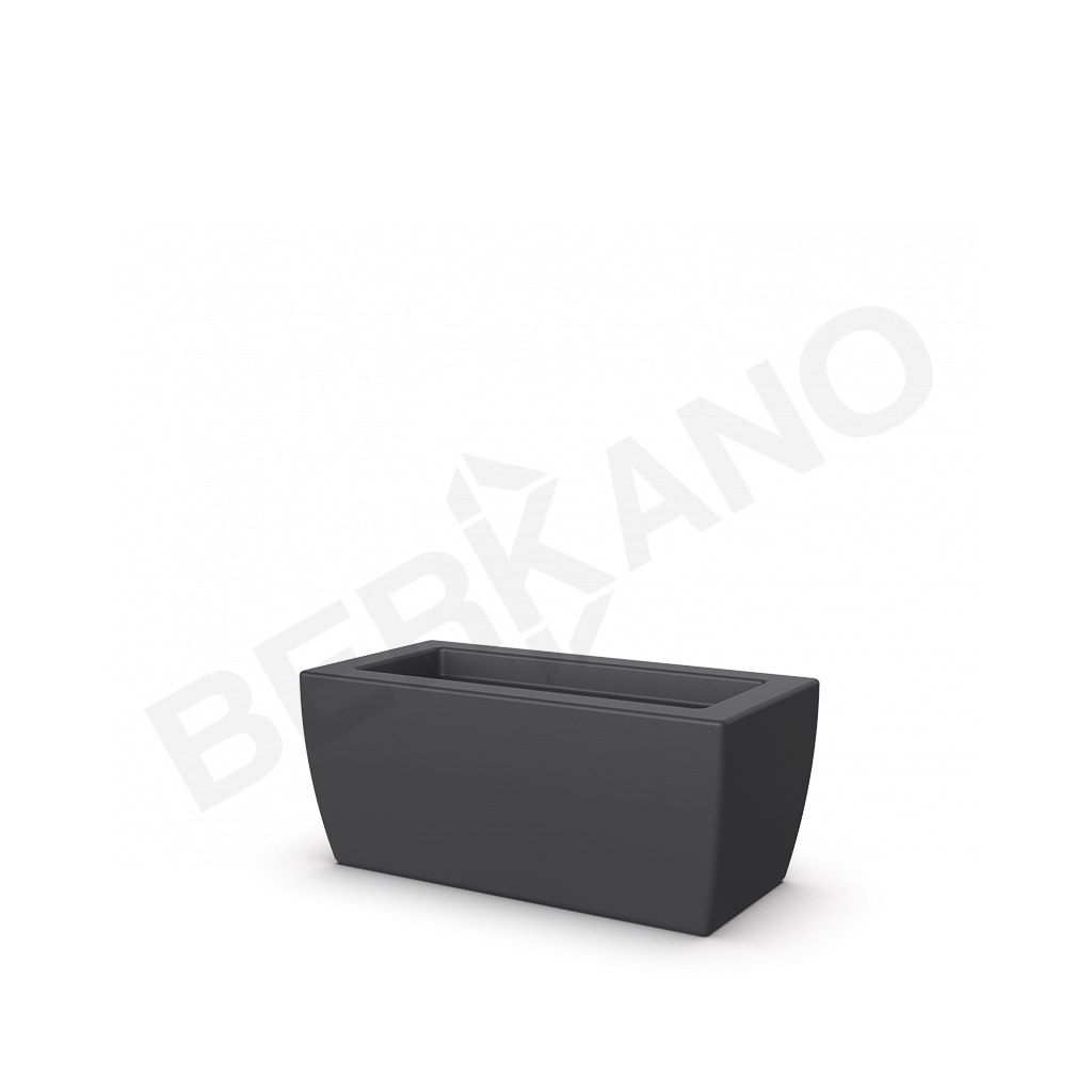 Кашпо Tenero 25 графитового цвета - фото 1