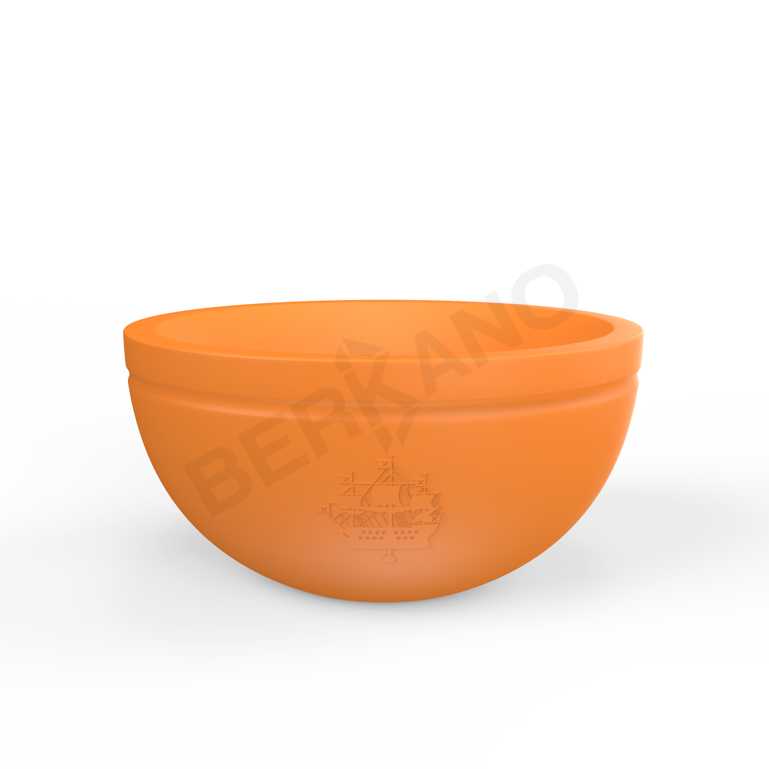 Кашпо Суворовская чаша DB оранжевого цвета - фото 1