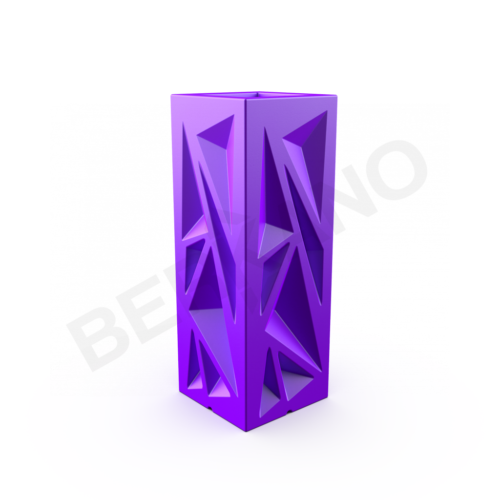 Кашпо Icelandic Vertical DB сиреневого цвета - фото 1