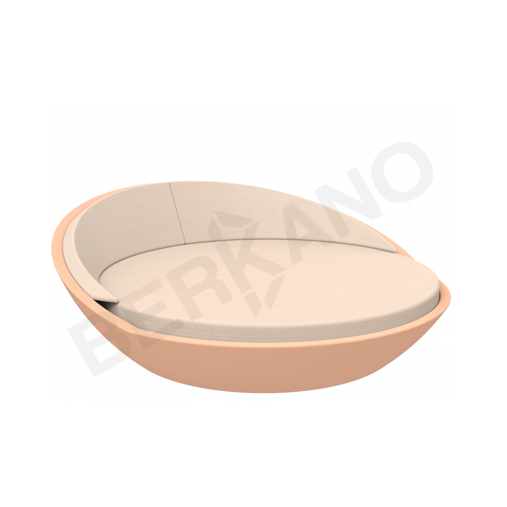 Шезлонг Riviera терракотового цвета / аксессуар Milk - фото 1