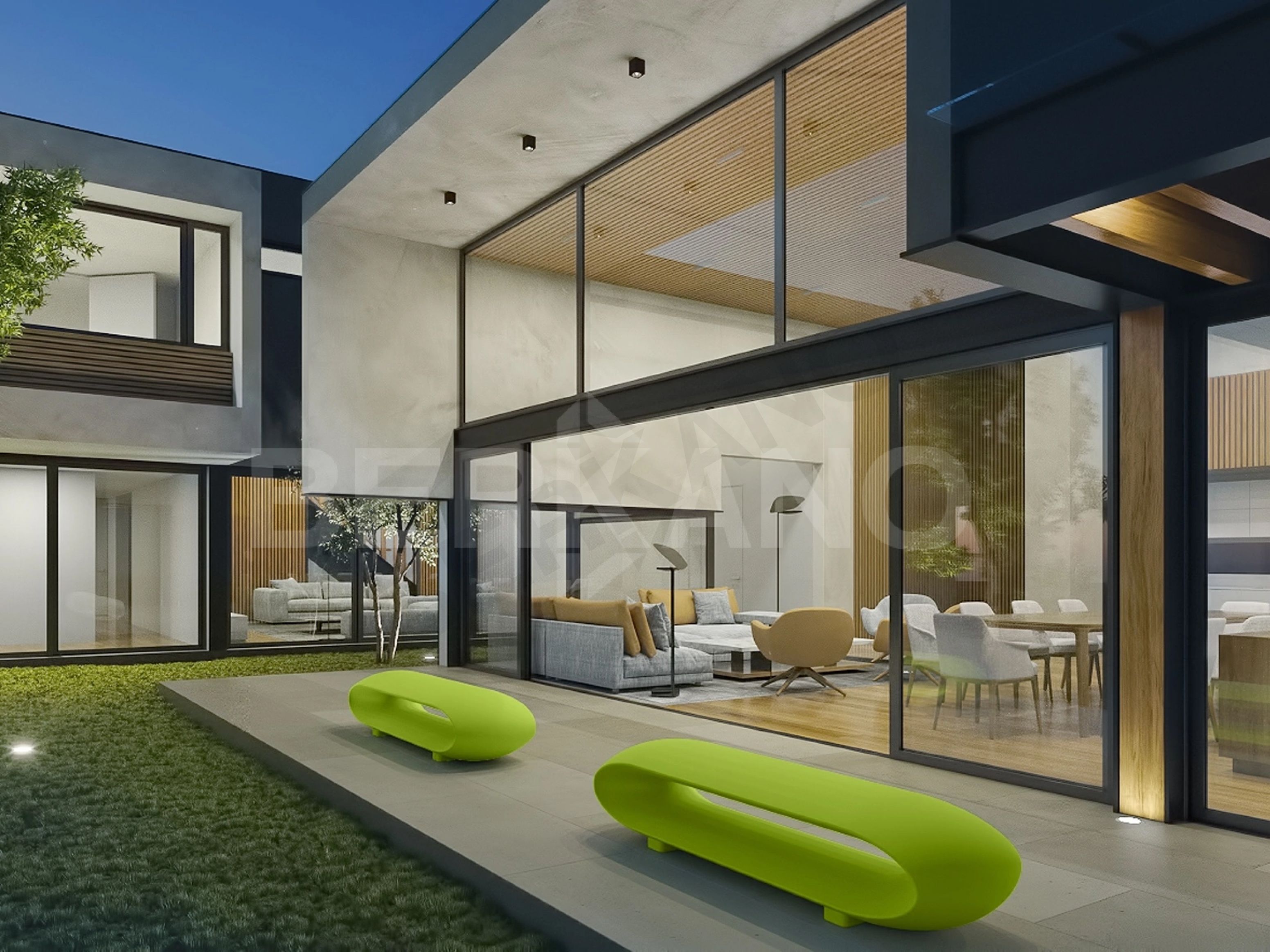 Скамейка Hoop черного цвета - фото 2