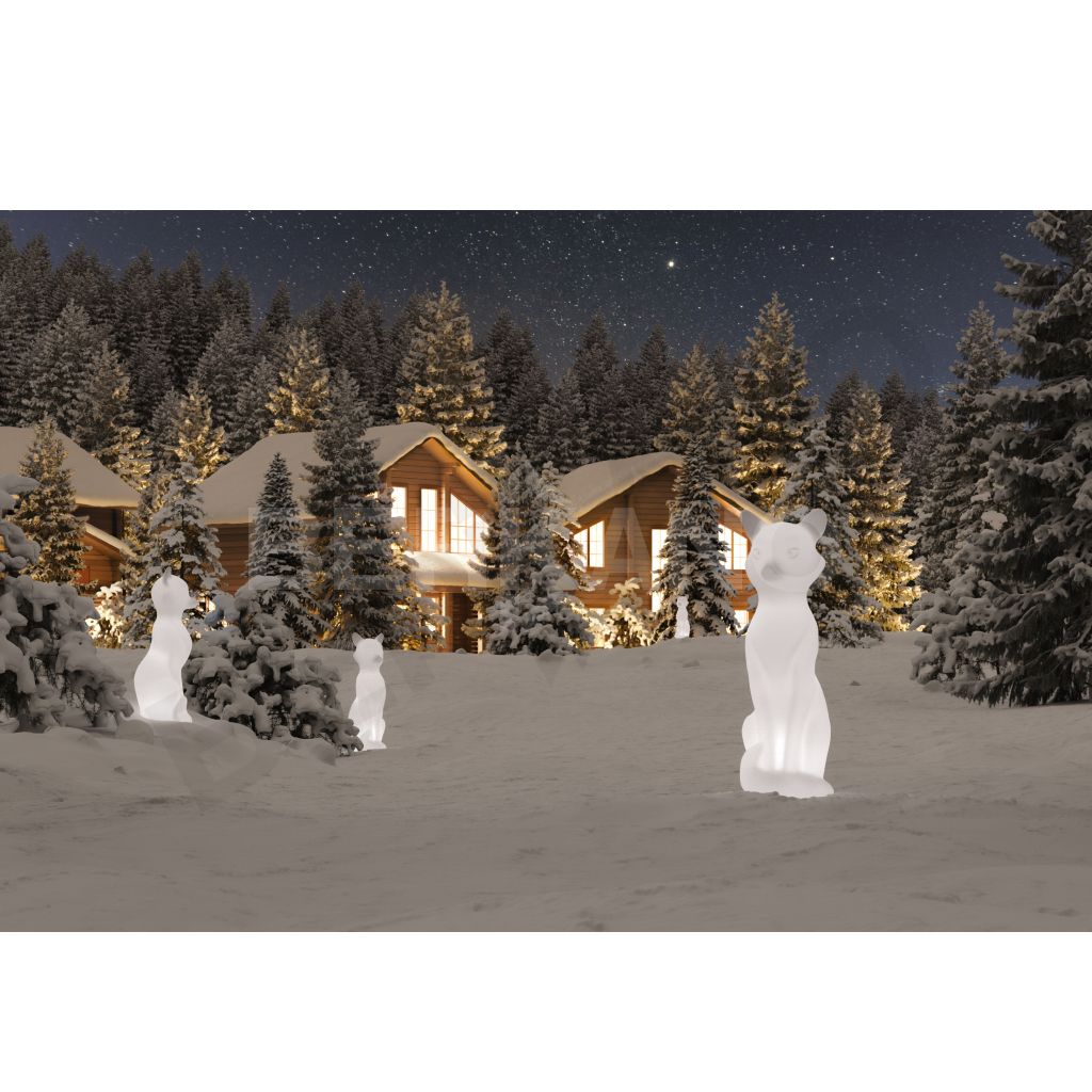 Светильник Fox белого цвета  - фото 2