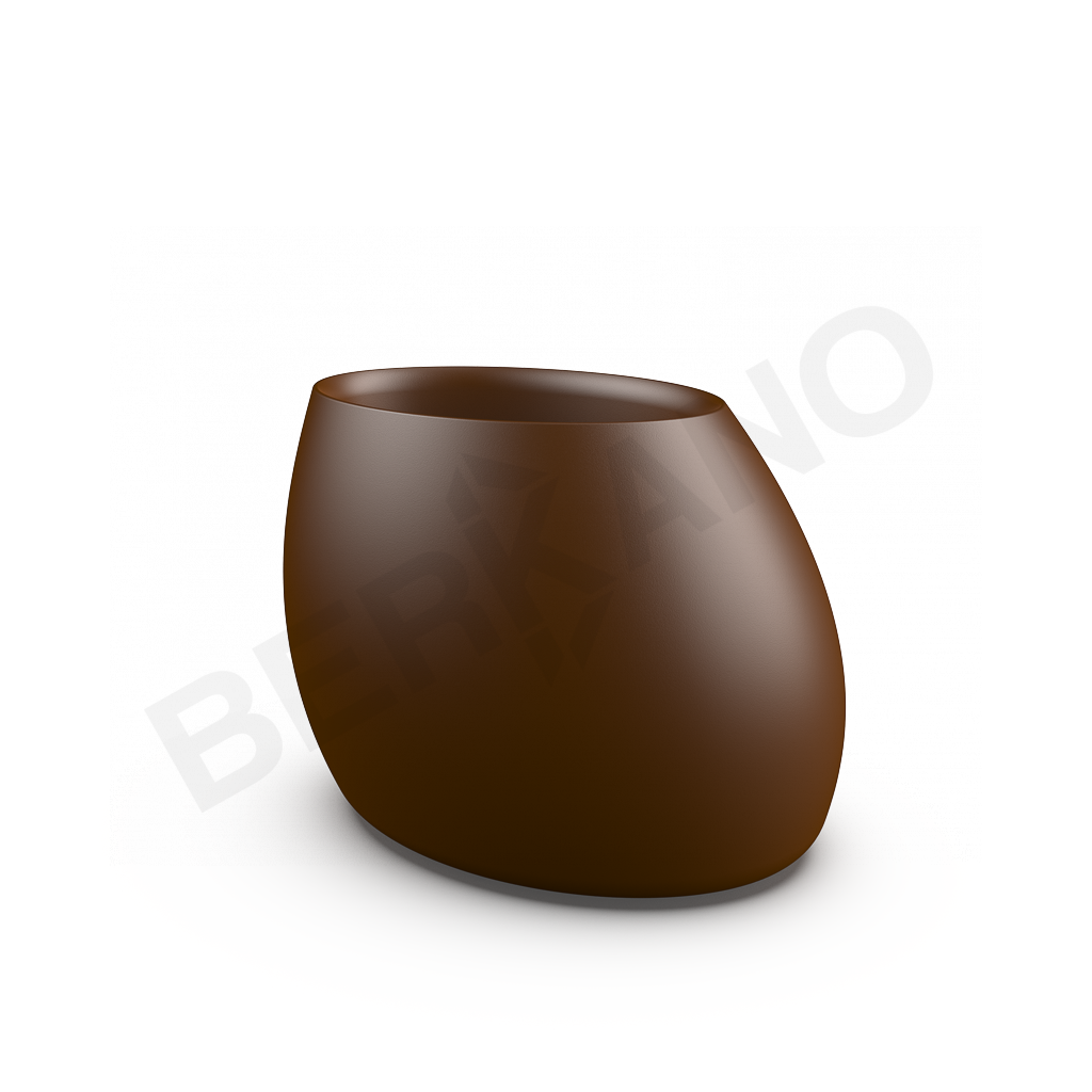 Кашпо Bend 80 DB коричневого цвета - фото 1