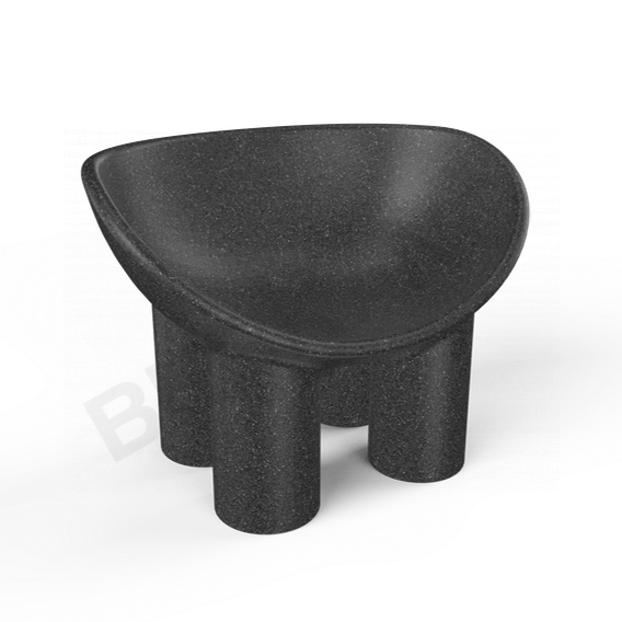 Кресло SLON цвета черный гранит - фото 1