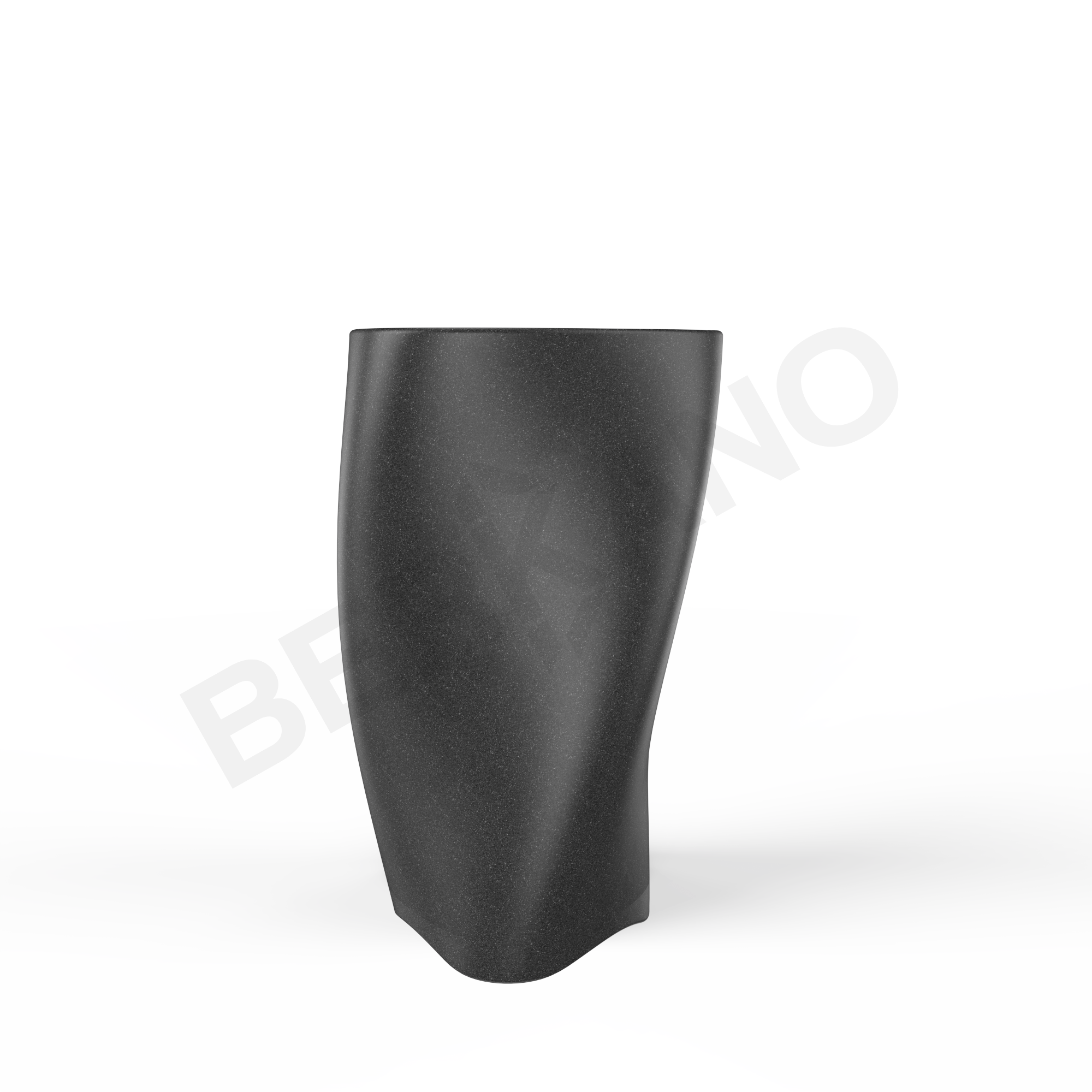 Кашпо Twist 108 DB цвета черный гранит - фото 1