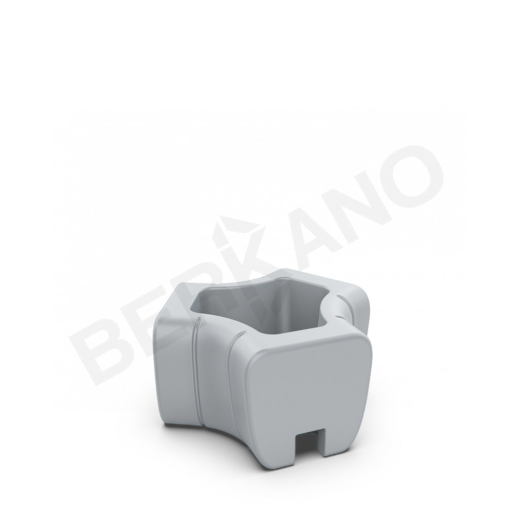 Кашпо-соединитель Y-seat connect DB серого цвета - фото 1
