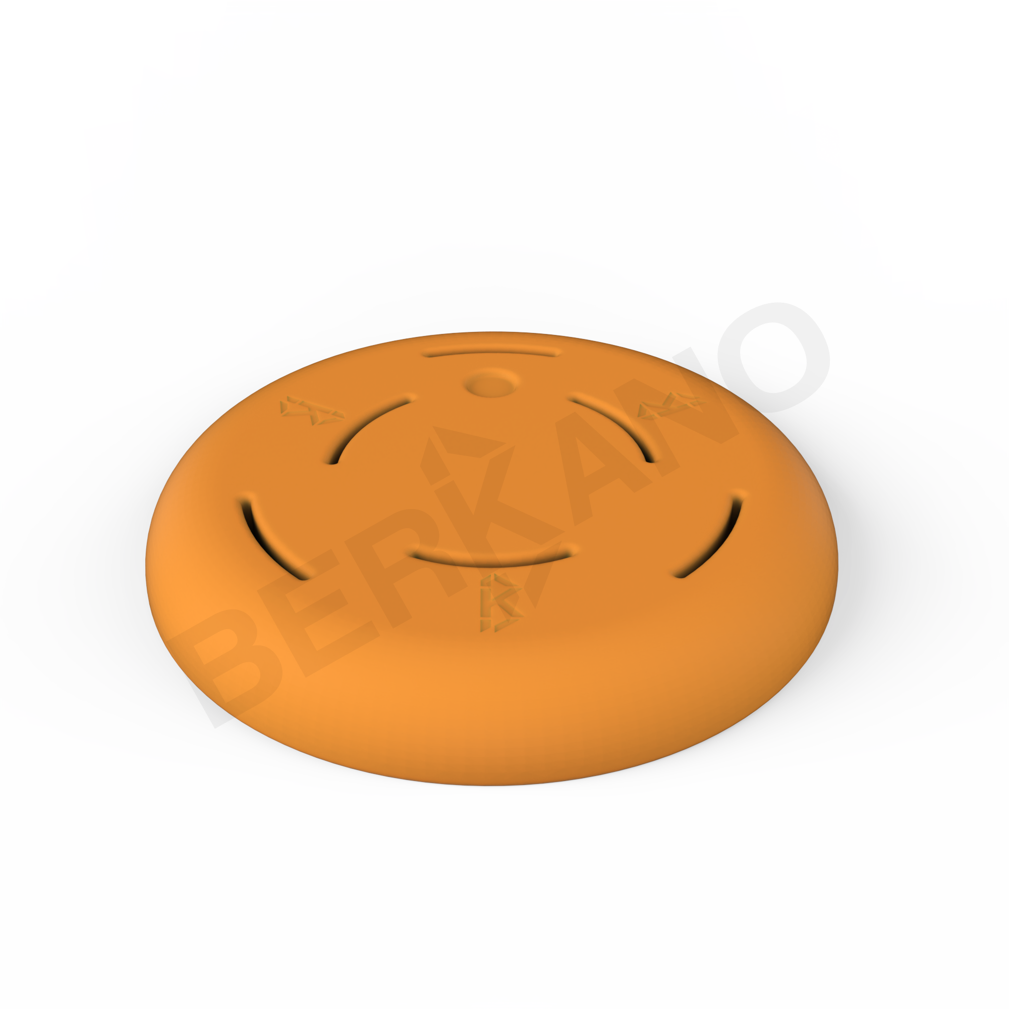 Утяжелитель большой пластиковый оранжевого цвета - фото 1