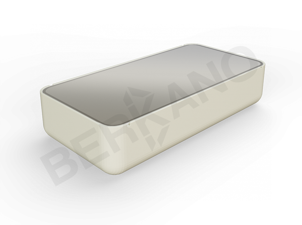 Стол Grace средний со стеклом бежевого цвета - фото 1