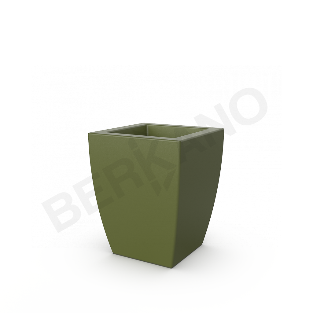 Кашпо Tenero 50 темно-зеленого цвета - фото 1