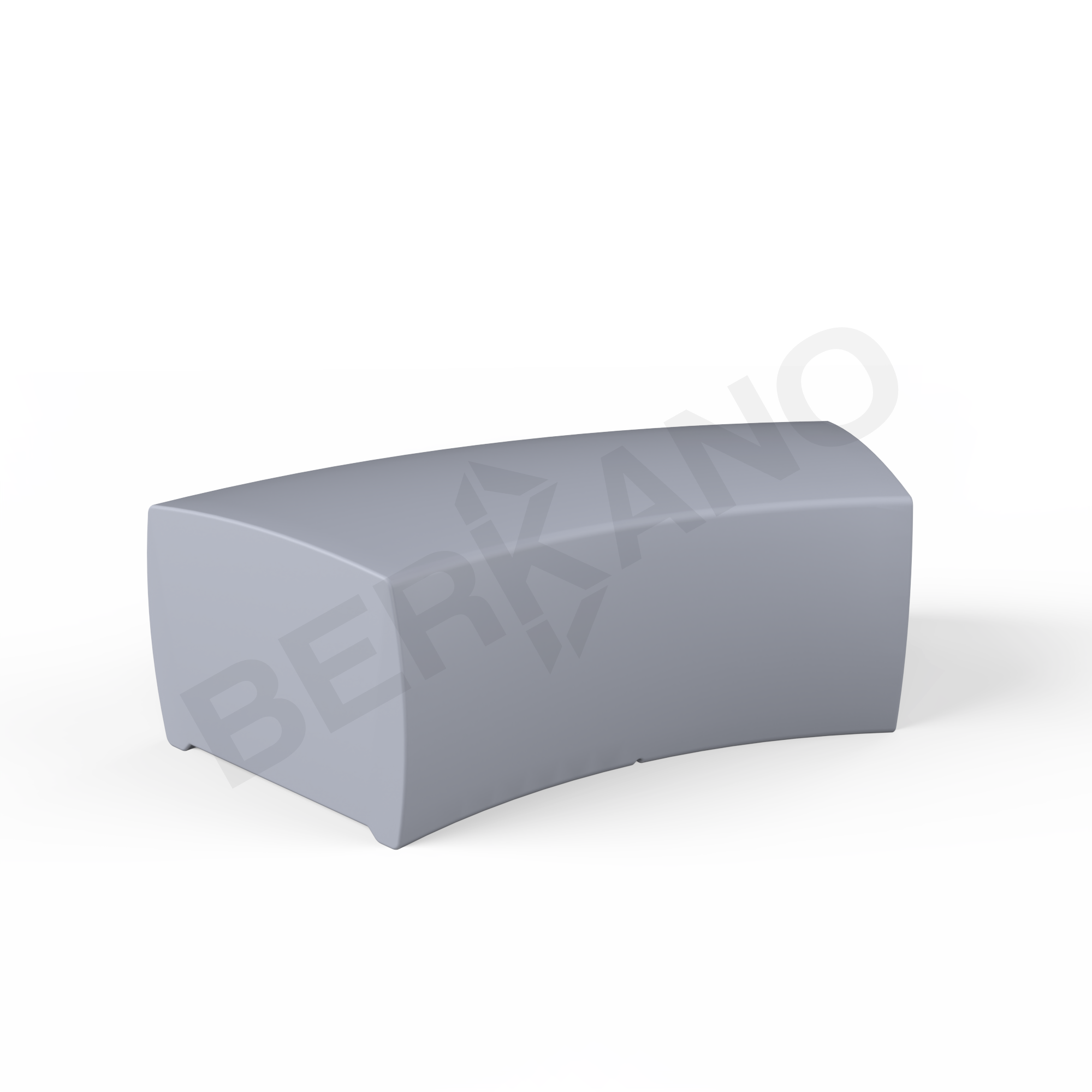 Скамья Track Arc Concrete Gray - фото 1