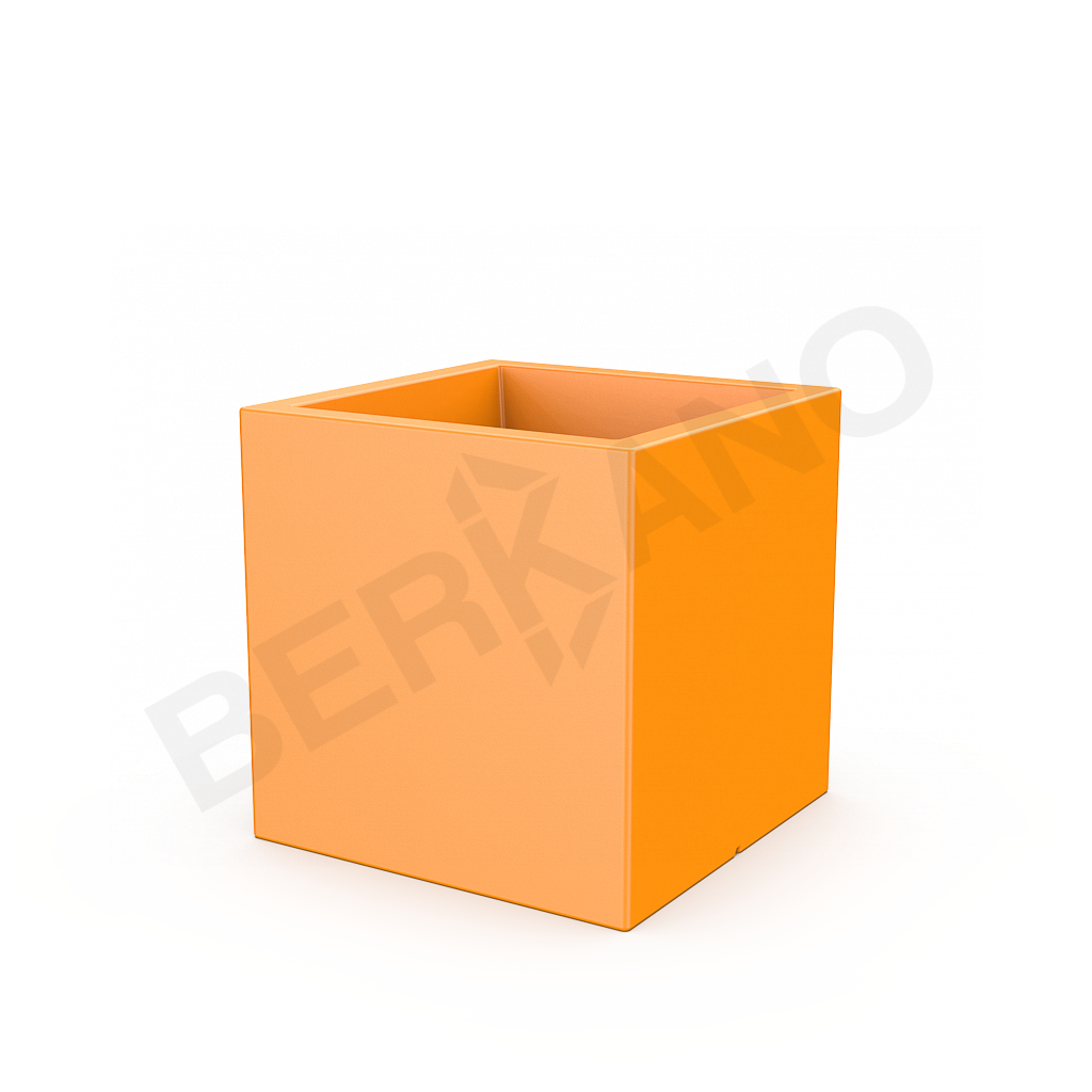 Кашпо Quarter 60 оранжевого цвета - фото 1