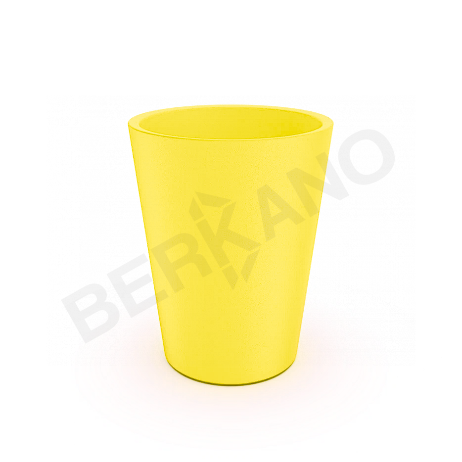 Кашпо Bloom 50 DB желтого цвета - фото 1