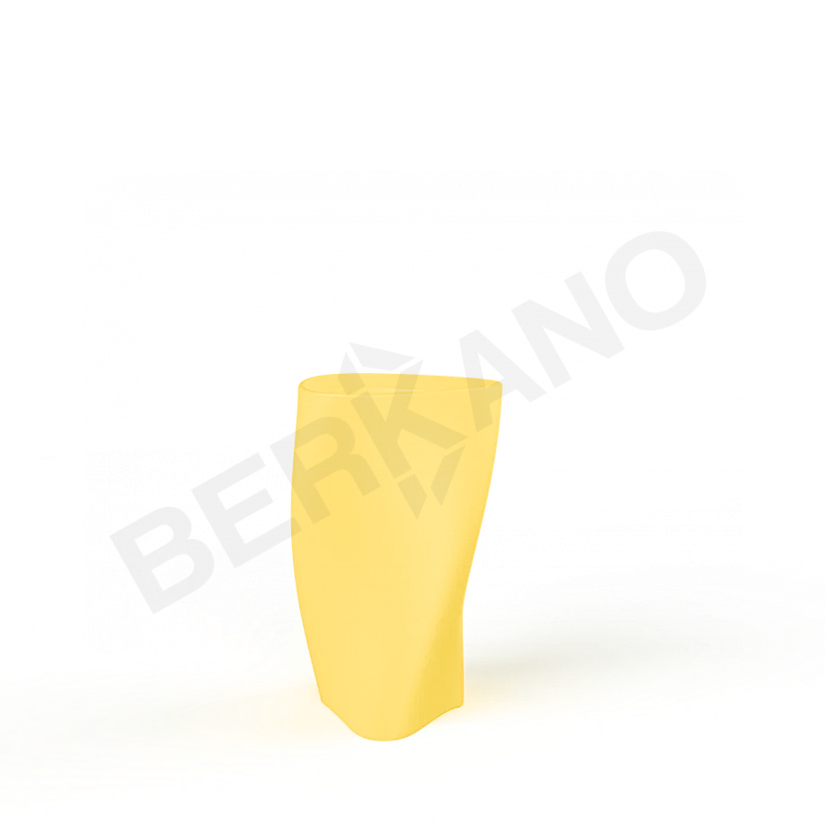 Кашпо Twist 68 желтого цвета - фото 1