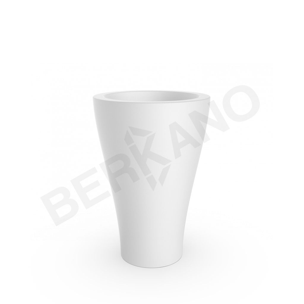 Кашпо Vetro 80 белого цвета