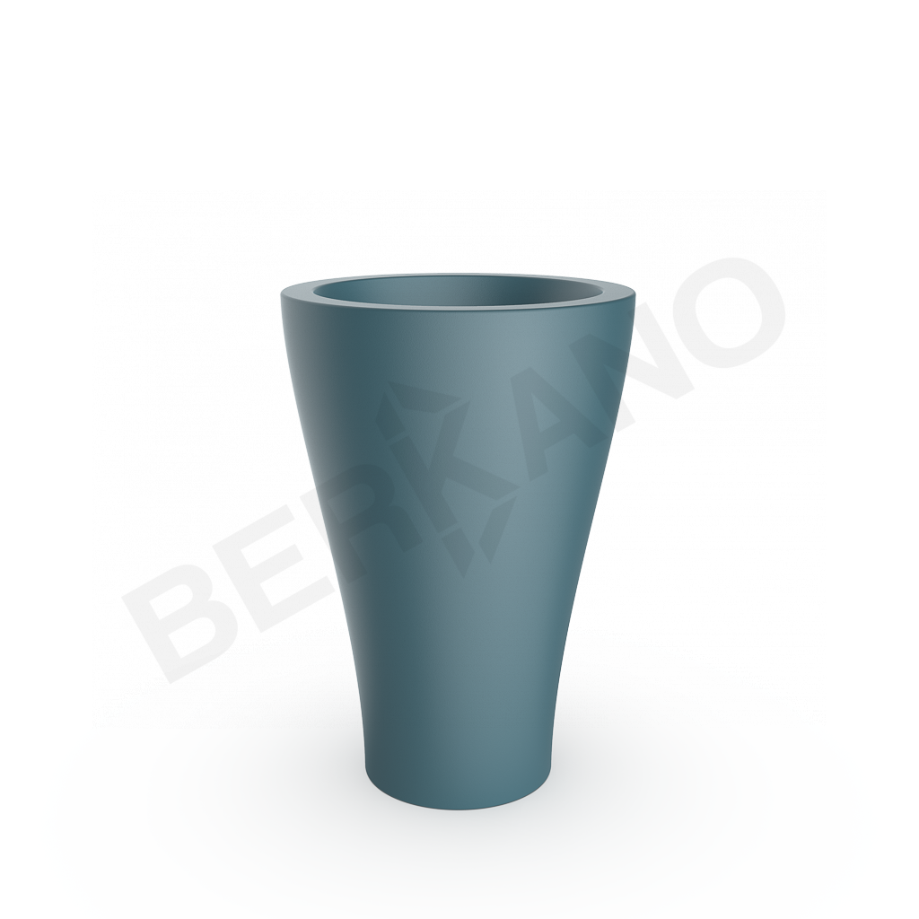 Кашпо Vetro 80 бирюзового цвета - фото 1