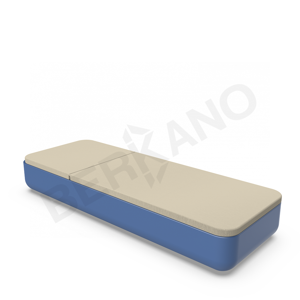 Шезлонг Grace синего цвета / аксессуар бежевого цвета - фото 2