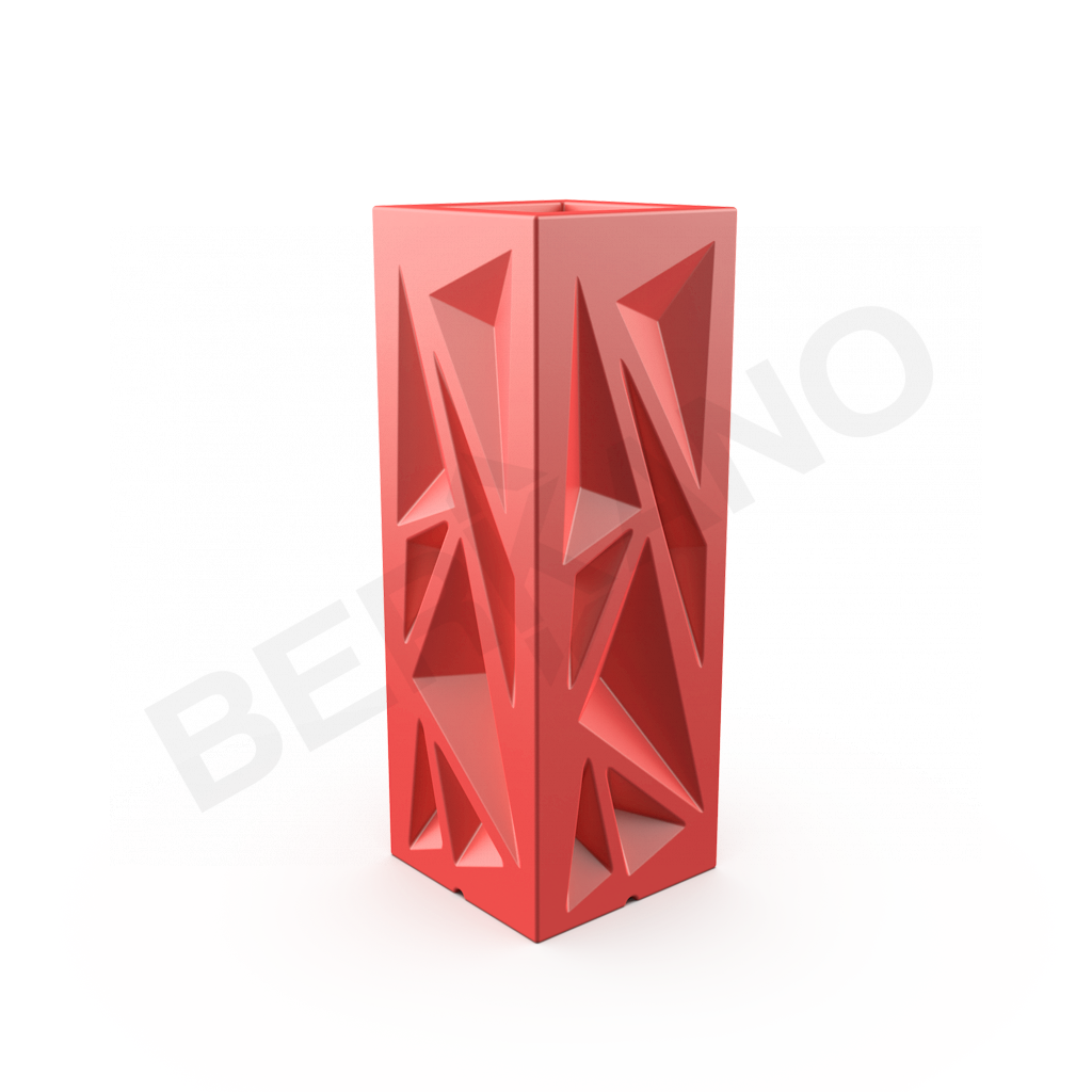 Кашпо Icelandic Vertical DB красного цвета - фото 1