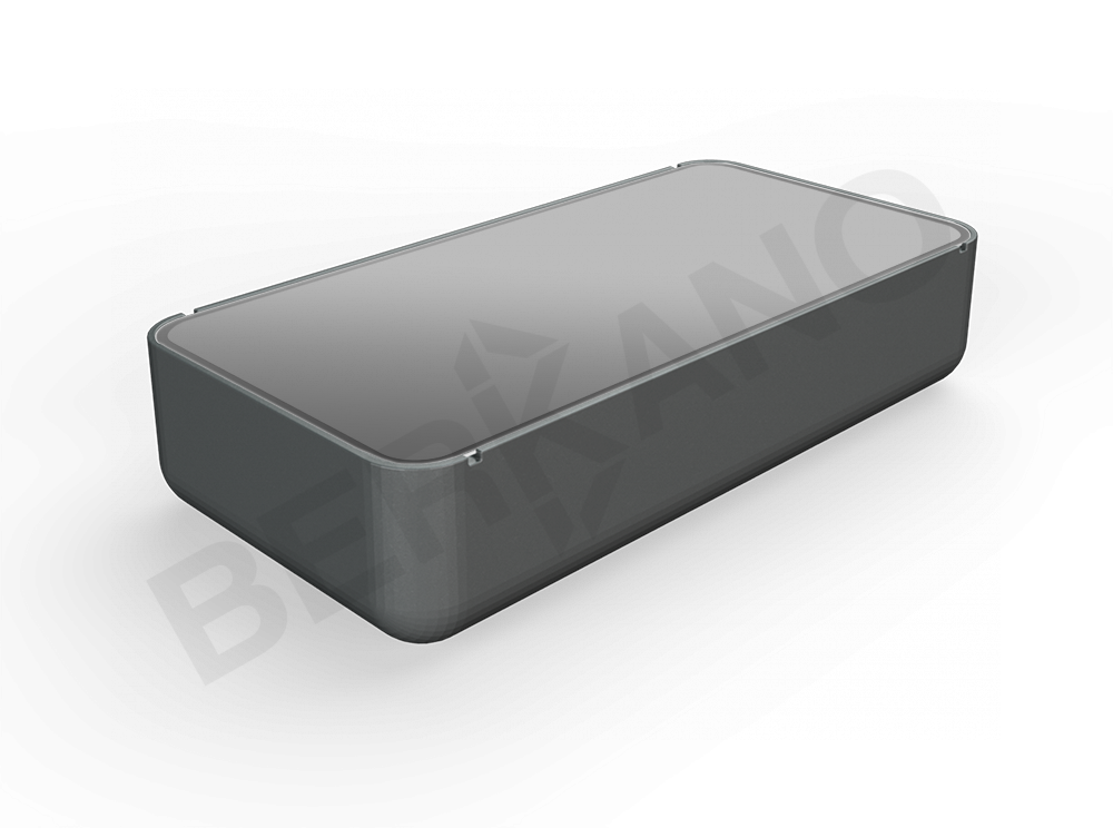 Стол Grace средний со стеклом черного цвета - фото 1