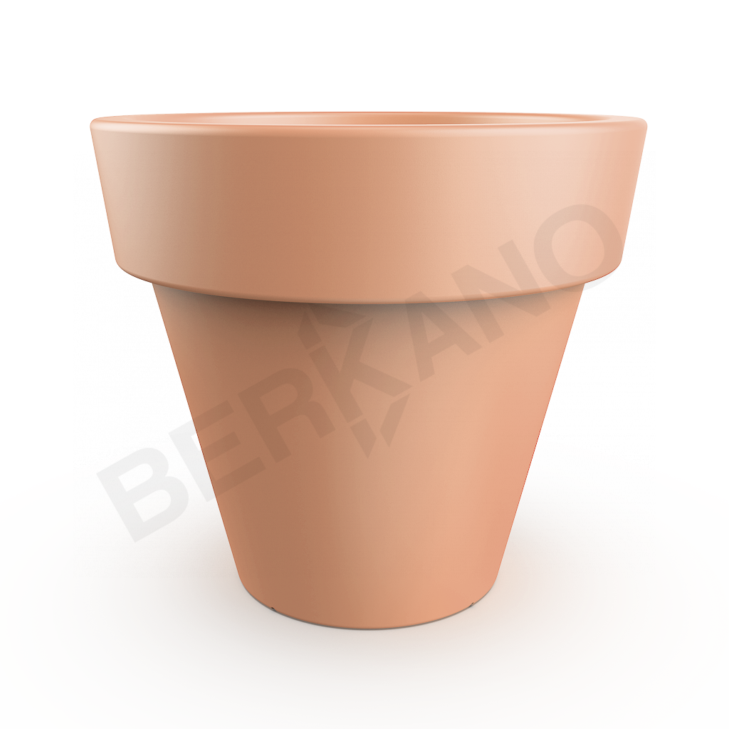 Кашпо classic 190 терракотового цвета - фото 1