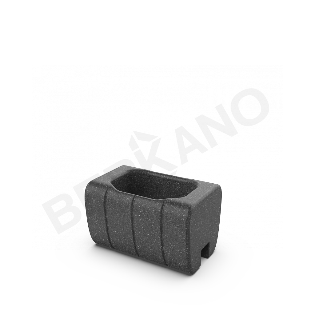 Кашпо-соединитель Y-seat longer DB цвета черный гранит - фото 1