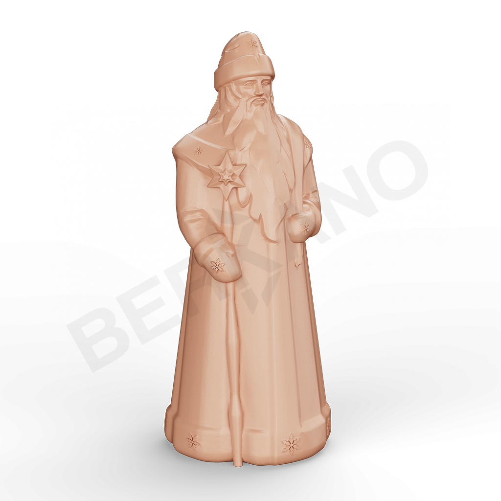 Светильник Дед Мороз терракотового цвета - фото 1