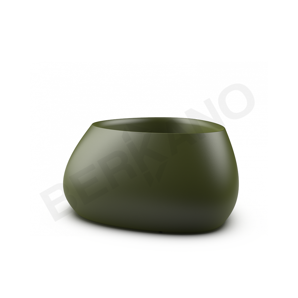 Кашпо Bend 60 DB темно-зеленого цвета - фото 1