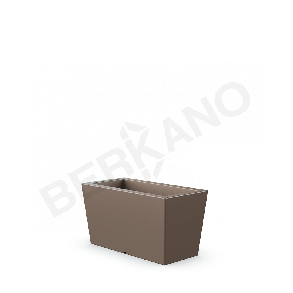Кашпо Trapezio 42H DB кофейного цвета - фото 1