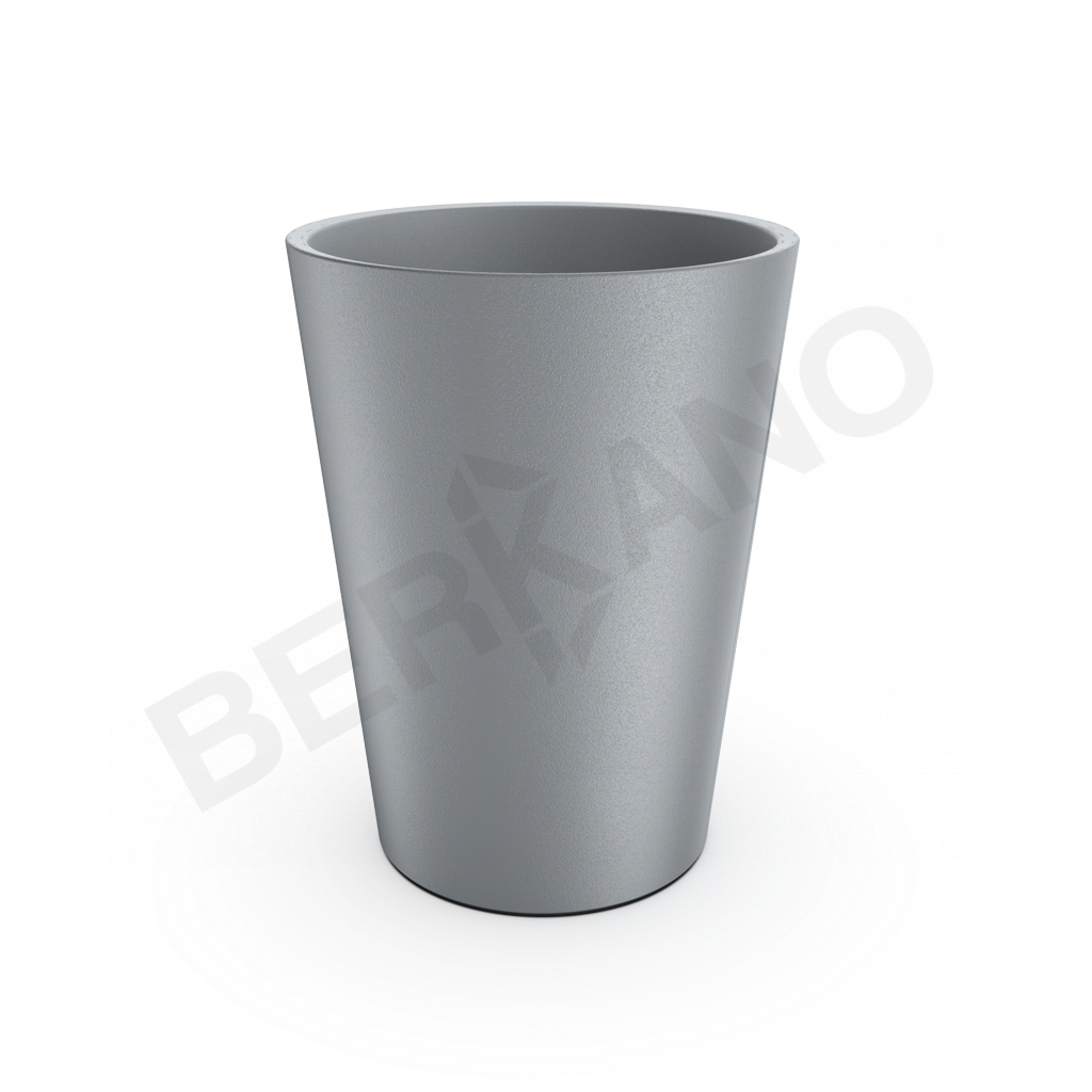 Кашпо Bloom 67 серого цвета - фото 1