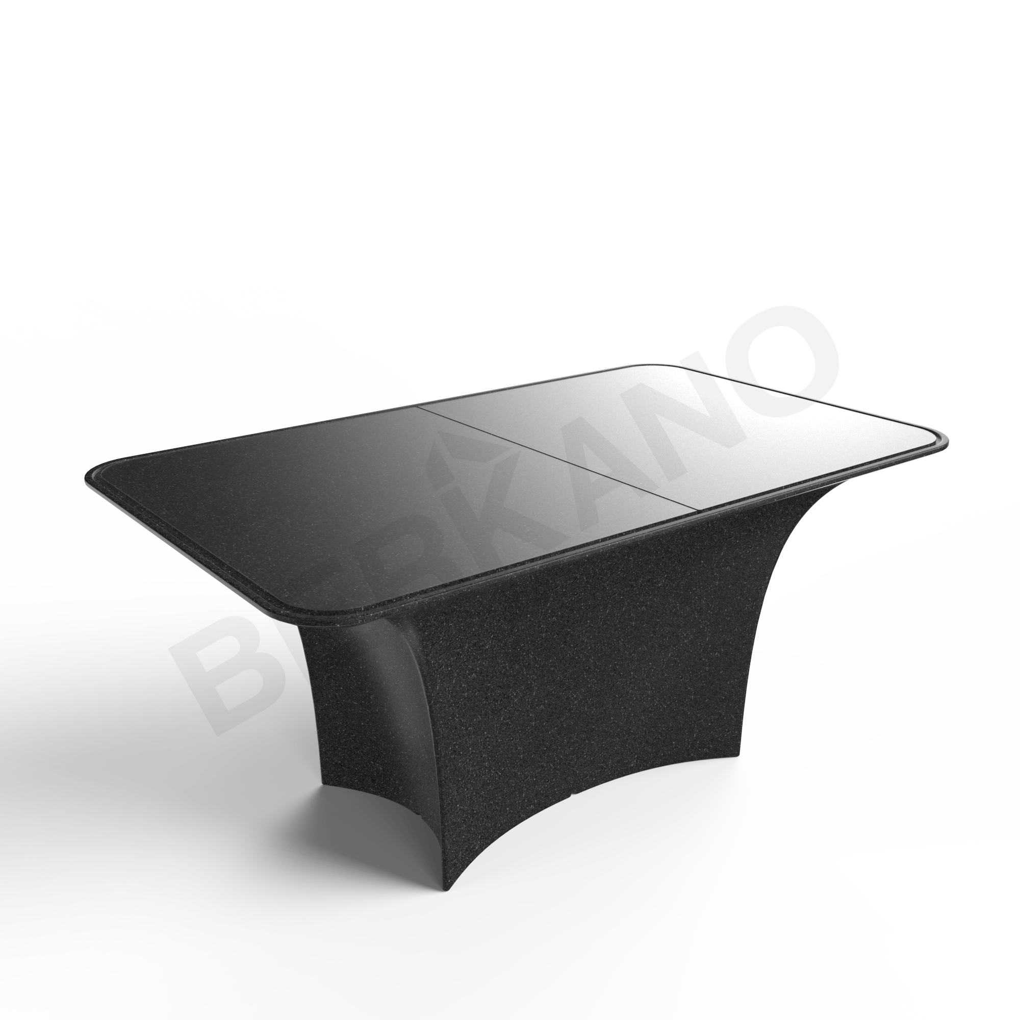 Стол Oasis со стеклом цвета черный гранит - фото 1