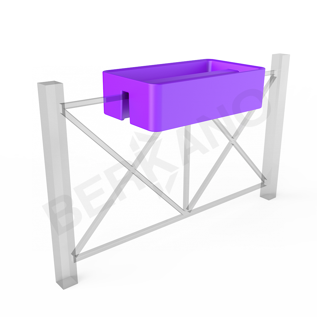 Кашпо Vittorio Fence 28 DB сиреневого цвета - фото 1