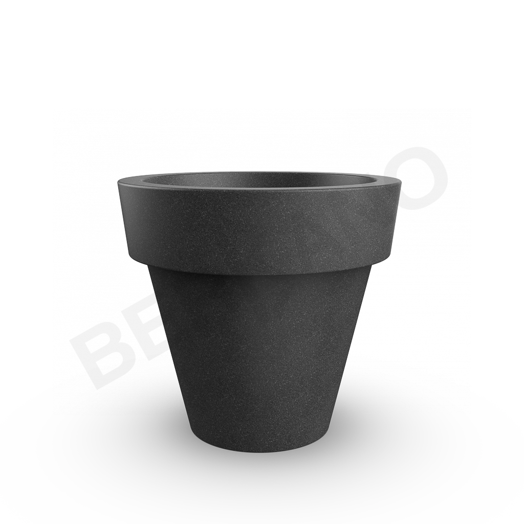Кашпо classic 120 цвета черный гранит - фото 1