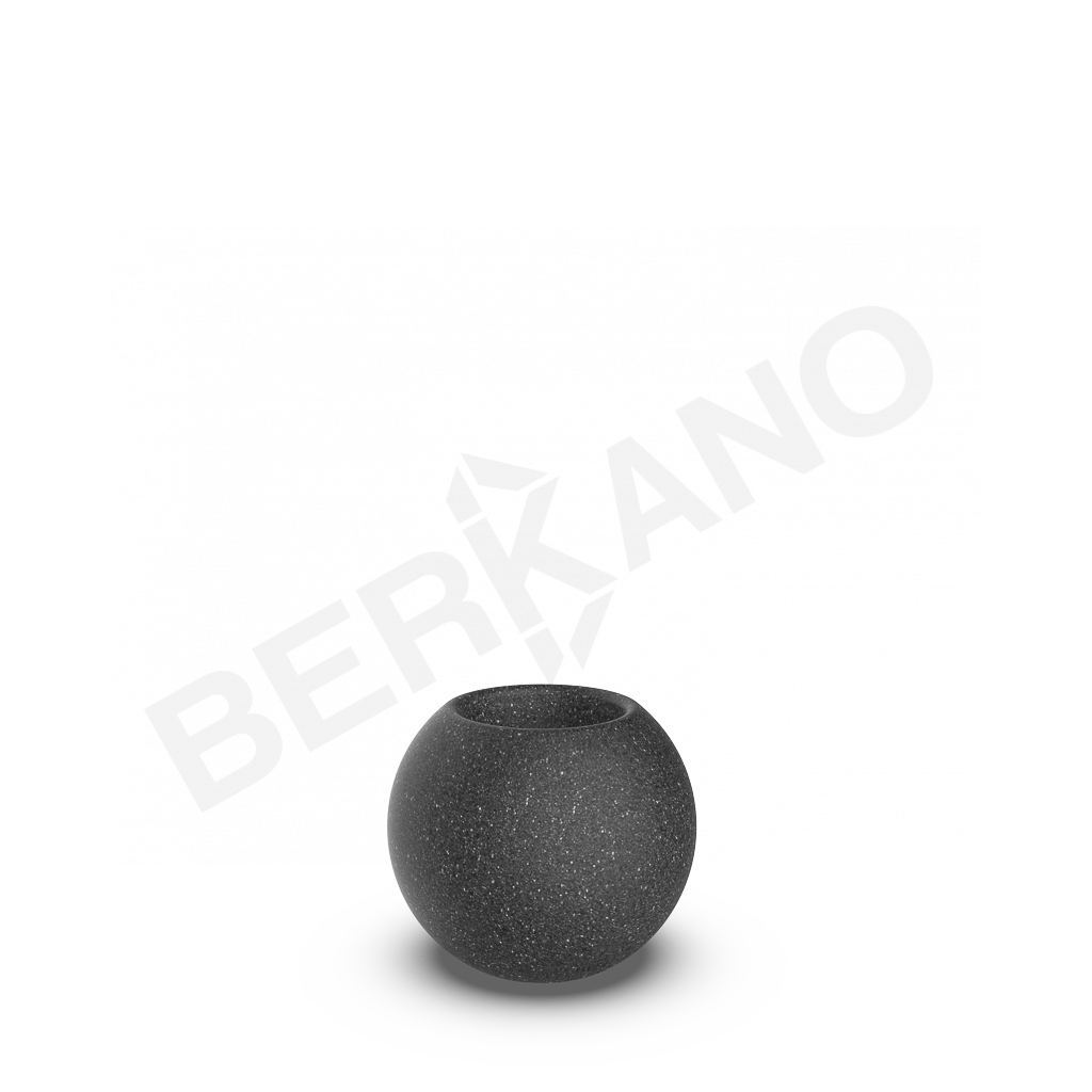 Кашпо Terra 30 цвета черный гранит - фото 1