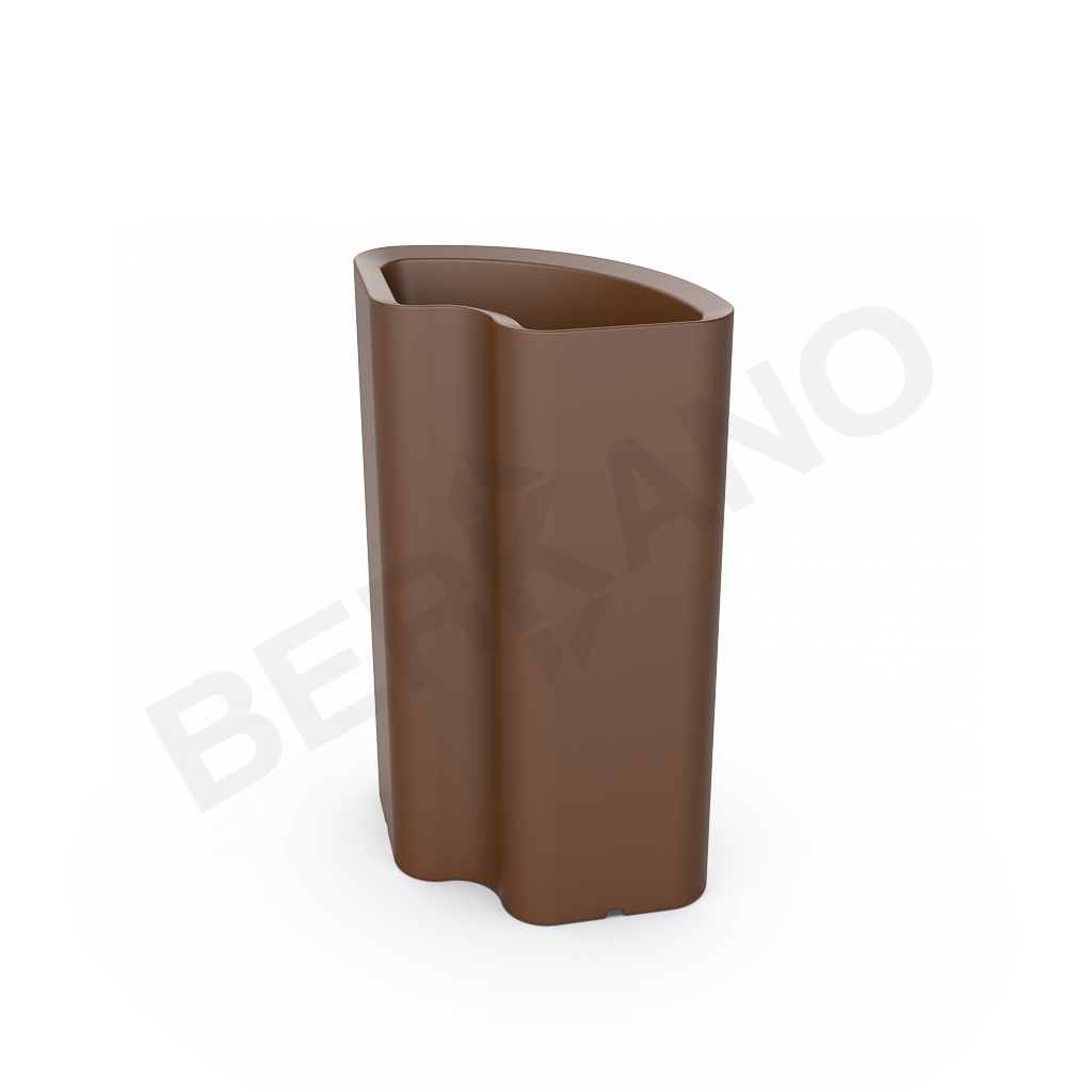 Кашпо Vittorio 80an DB коричневого цвета - фото 1