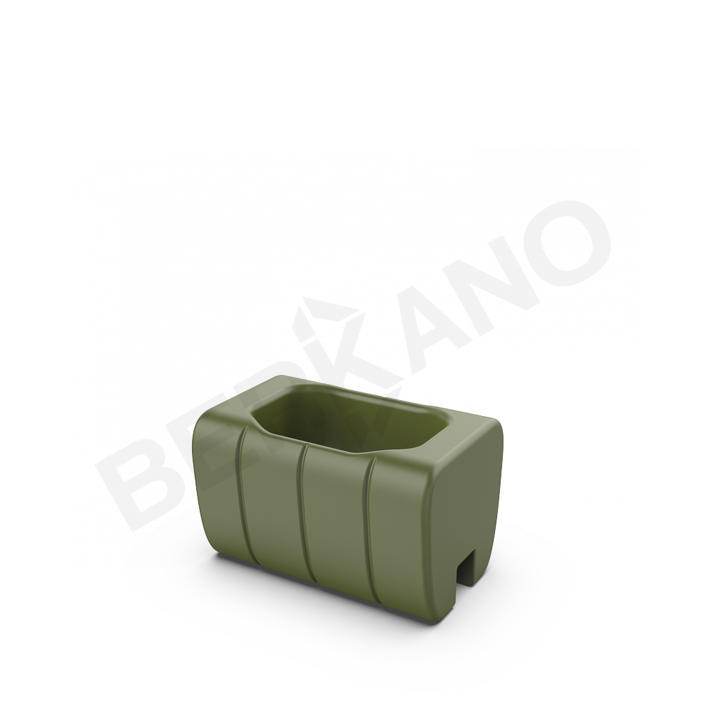 Кашпо-соединитель Y-seat longer DB темно-зеленого цвета - фото 1