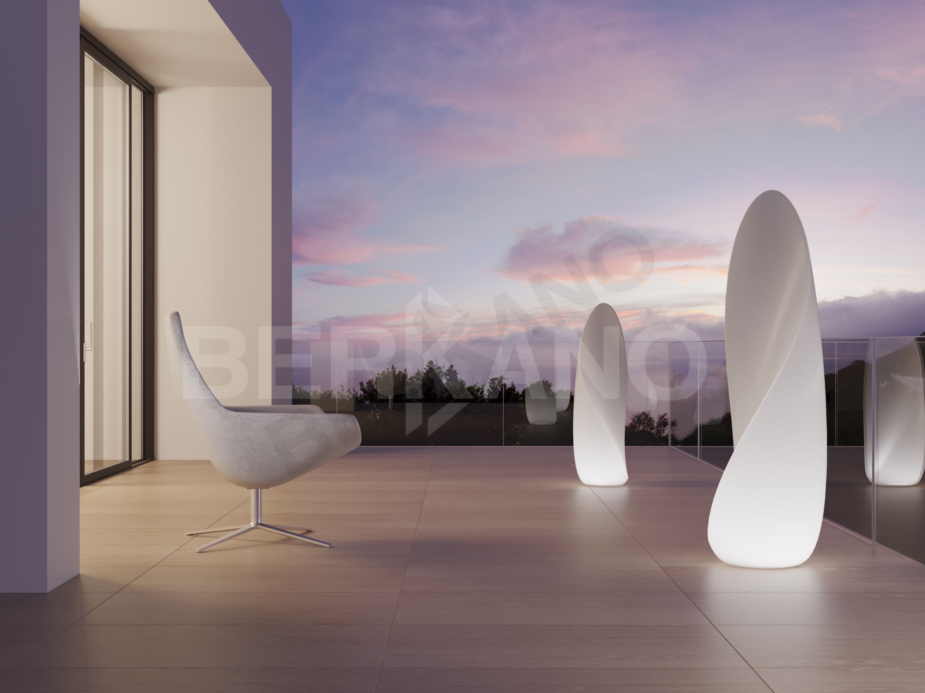 Светильник Petal 115 белого цвета  - фото 4