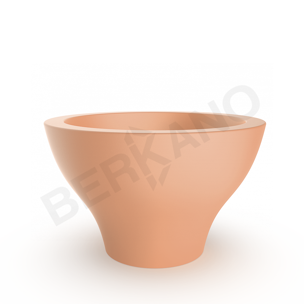 Кашпо Vetro 75 терракотового цвета - фото 1