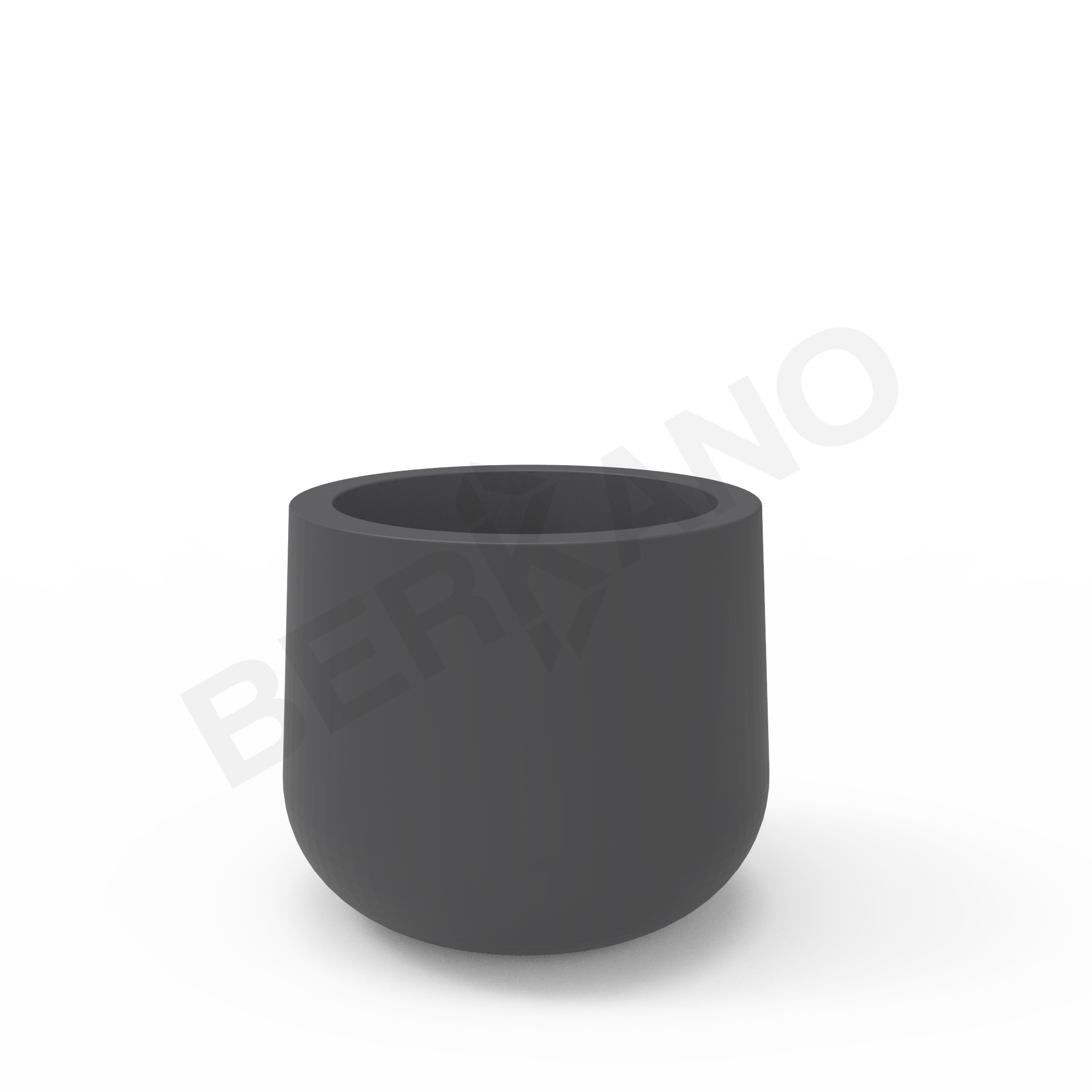 Кашпо Grace planter 45 DB графитового цвета - фото 1