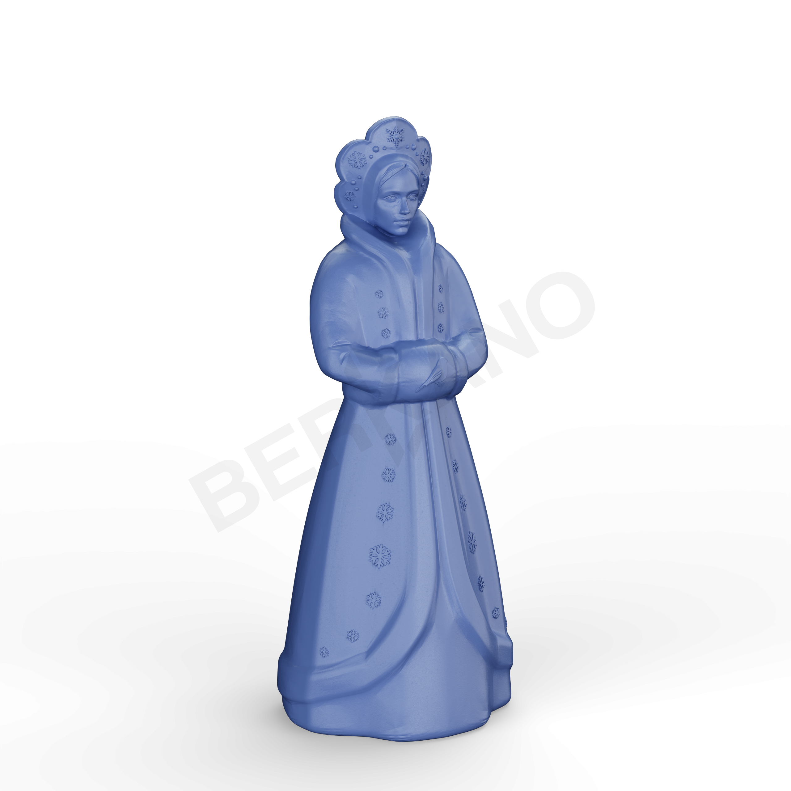 Светильник Снегурочка синего цвета - фото 1