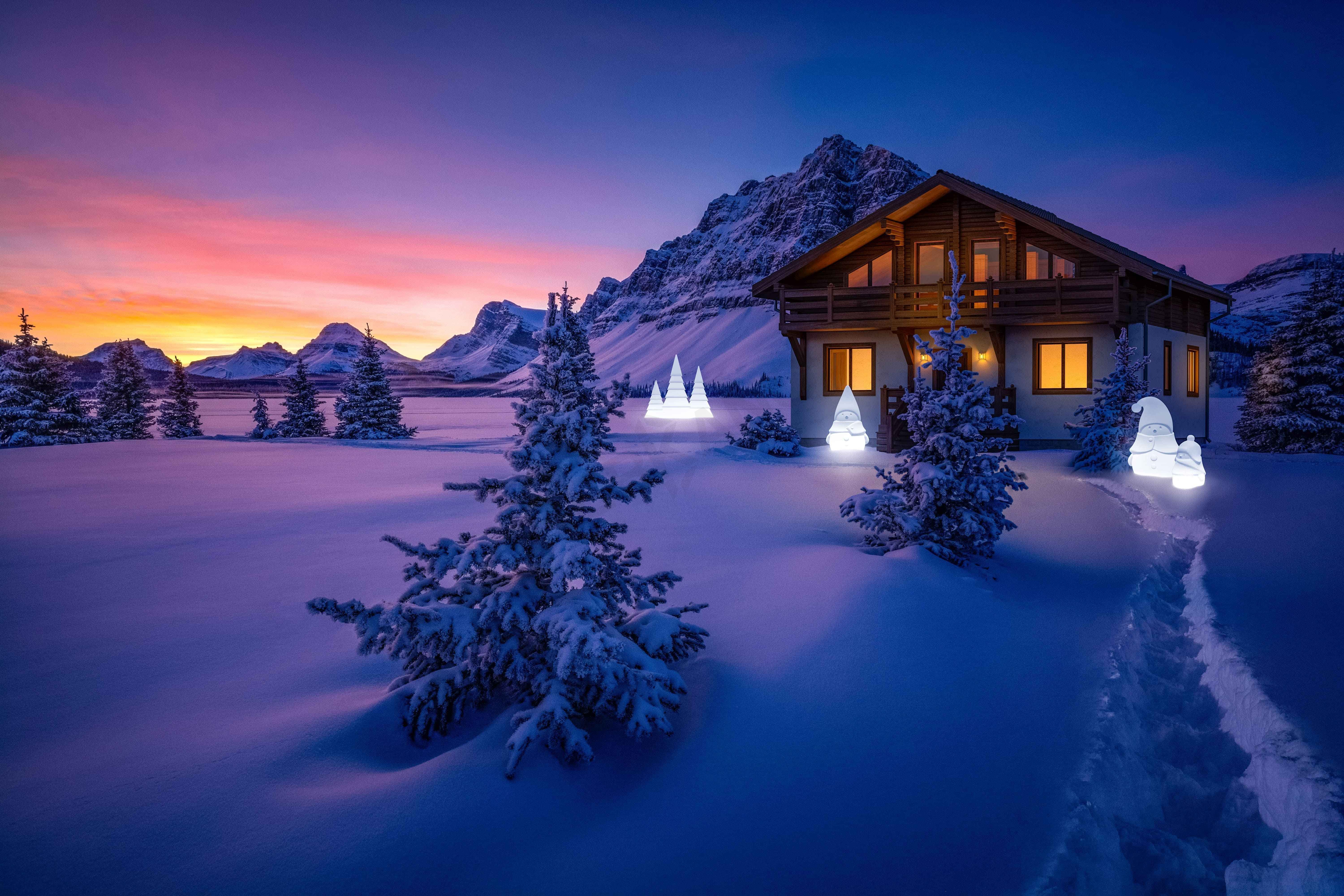 Светильник Mr. Snowman S белого цвета  - фото 4