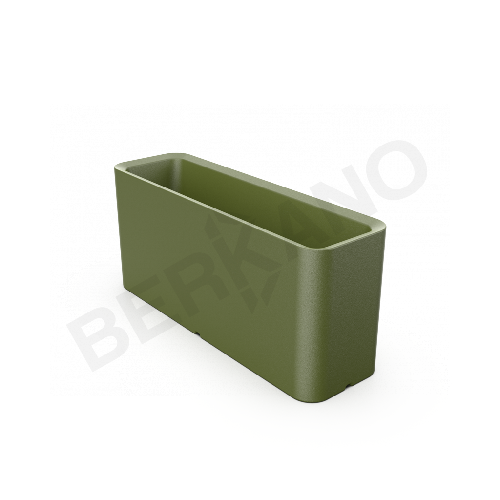 Кашпо Vittorio 40 DB темно-зеленого цвета - фото 1