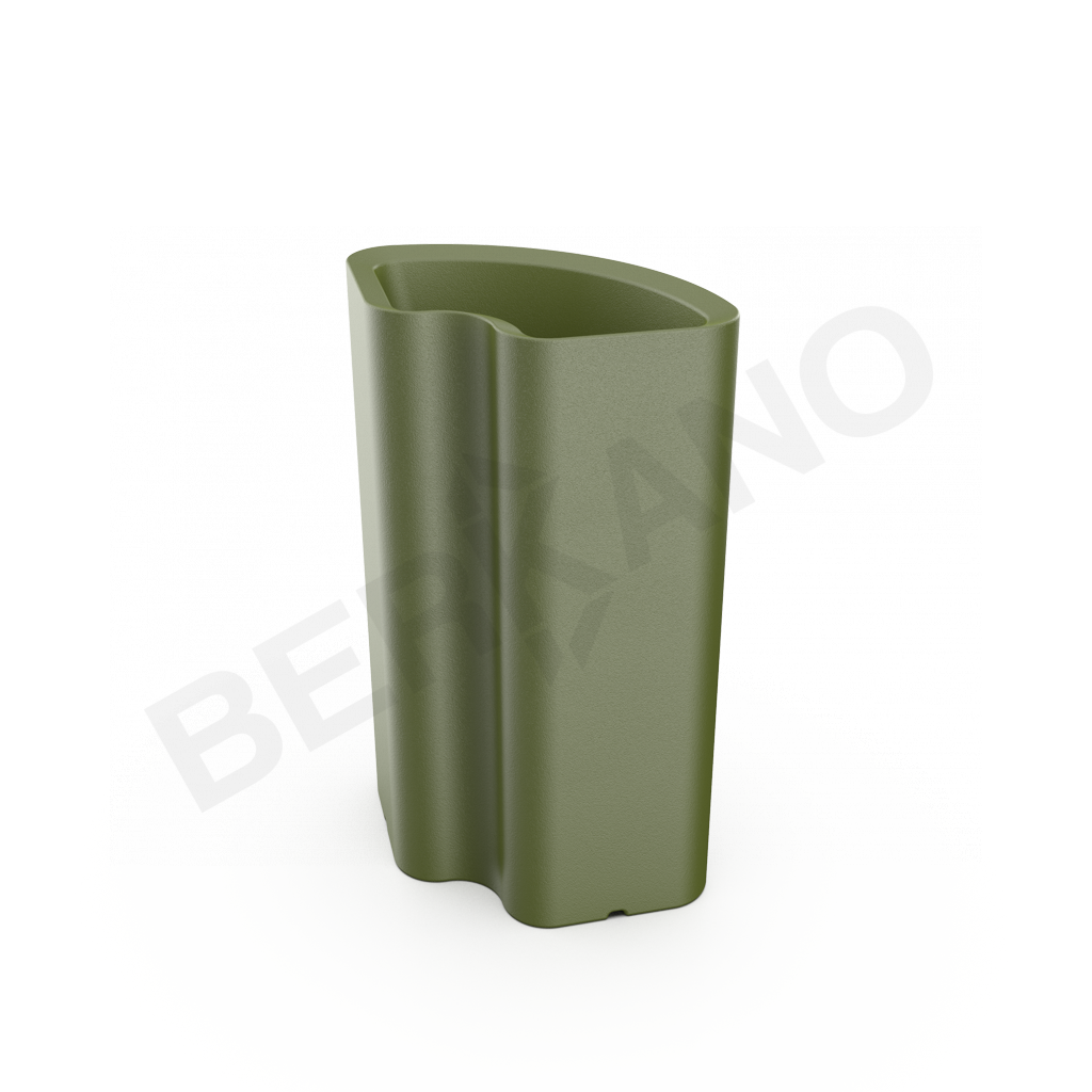 Кашпо Vittorio 80an DB темно-зеленого цвета - фото 1