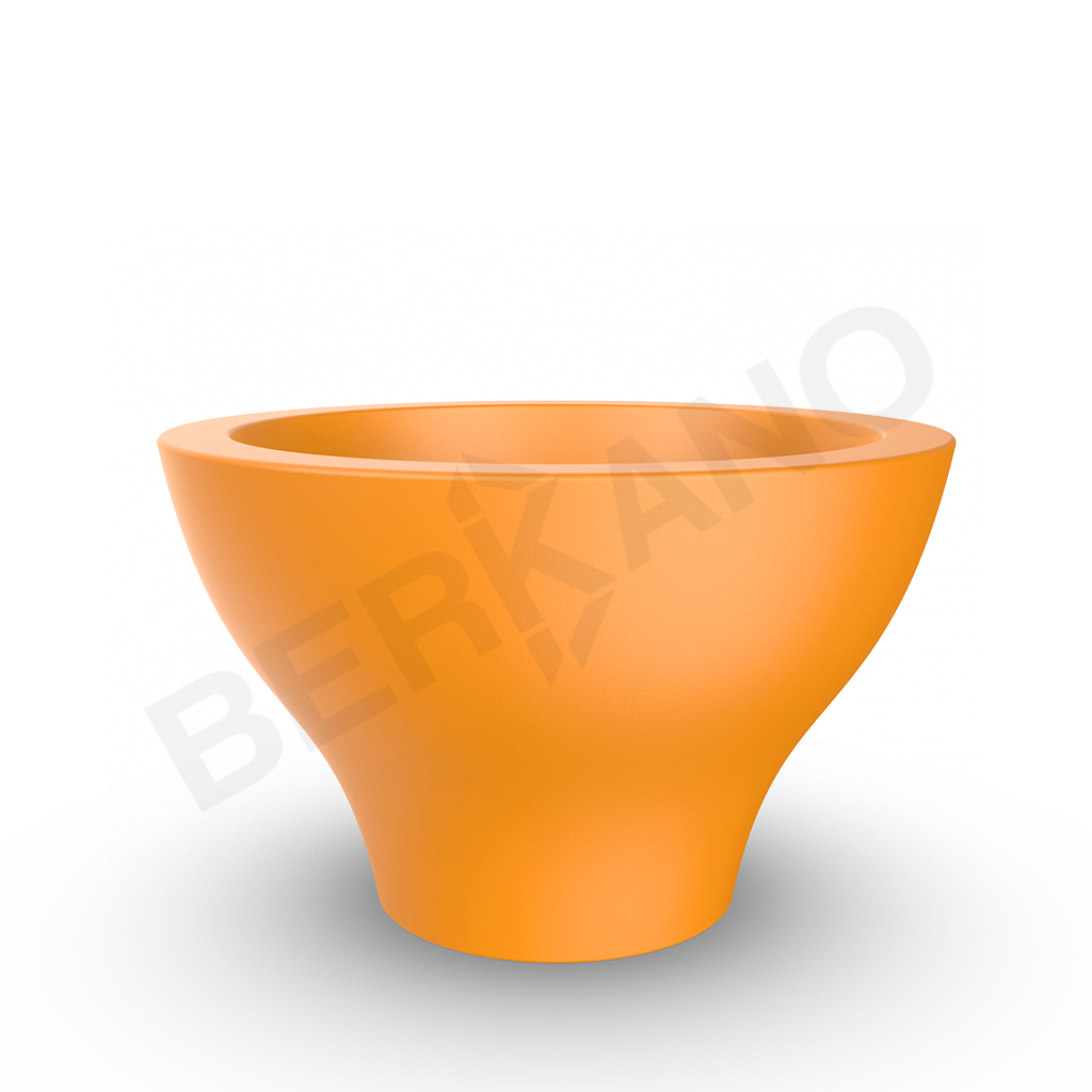 Кашпо Vetro 75 оранжевого цвета - фото 1
