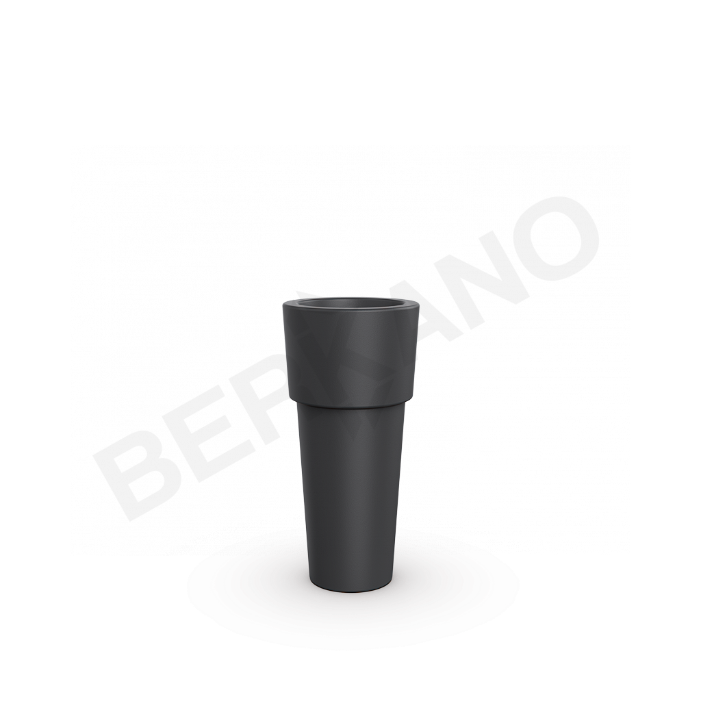 Кашпо Ray 60 DB графитового цвета - фото 1