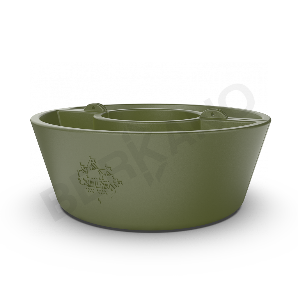 Кашпо Neva 30 темно-зеленого цвета - фото 1