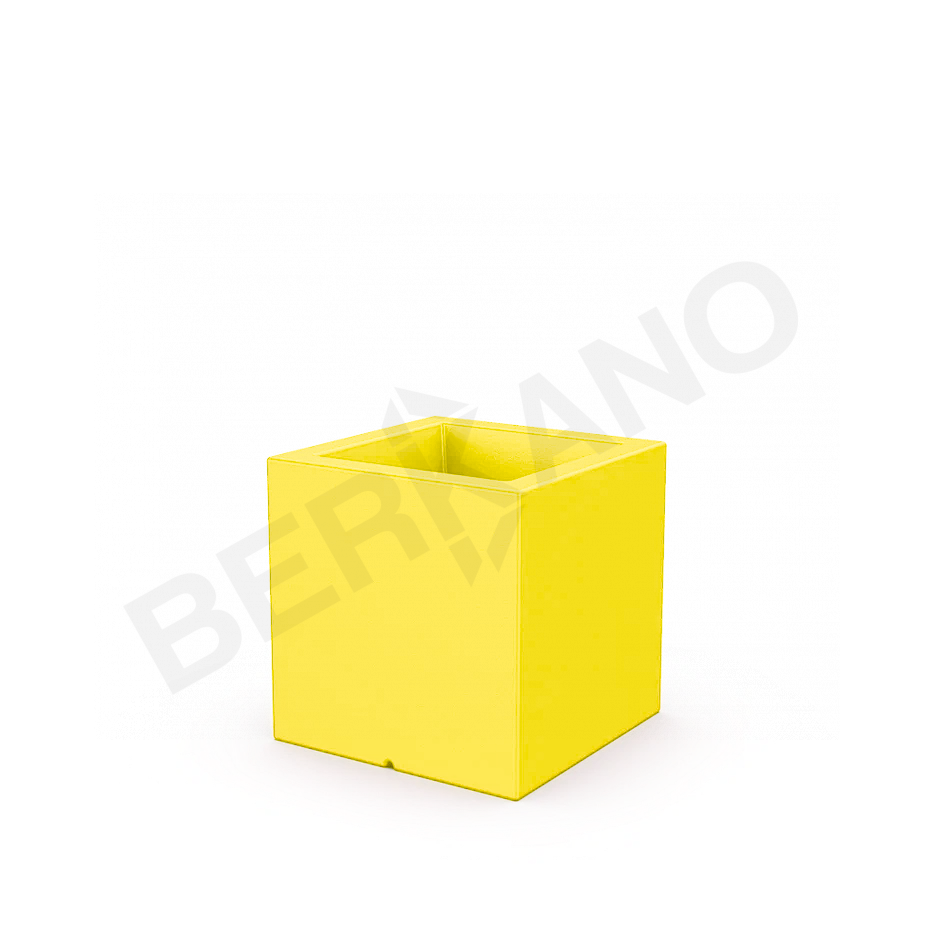 Кашпо Quarter 40 желтого цвета - фото 1