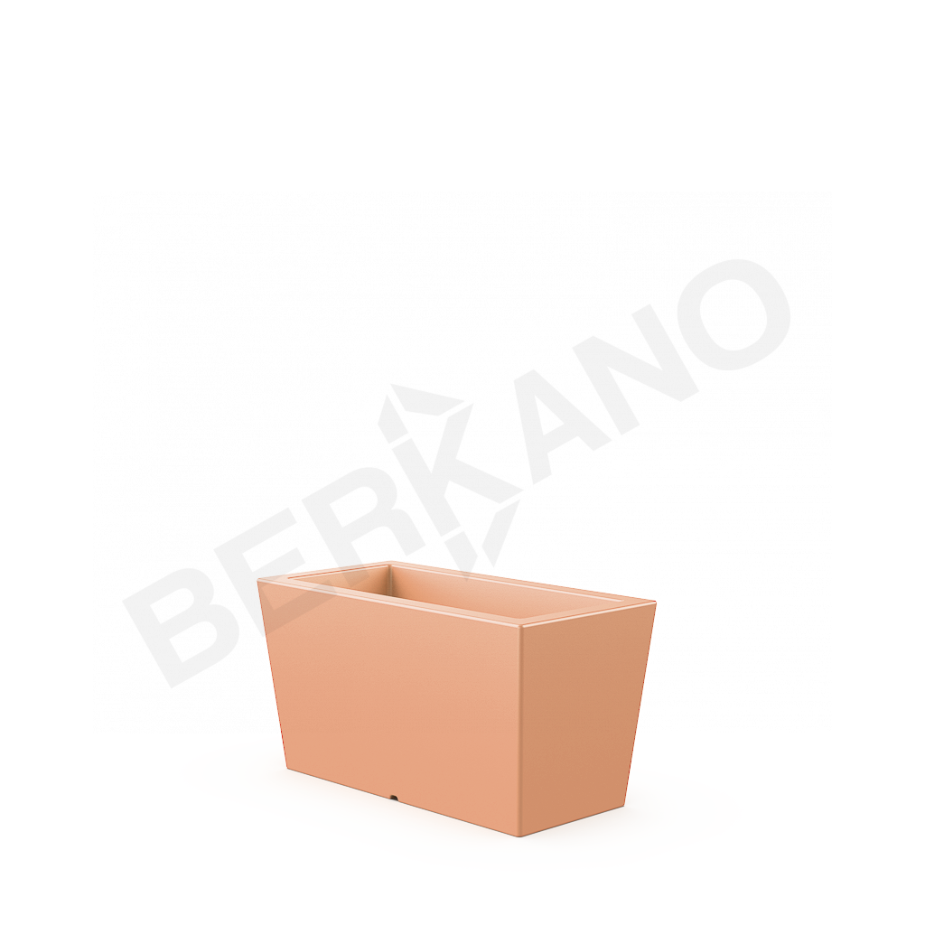 Кашпо Trapezio 42H DB терракотового цвета - фото 1