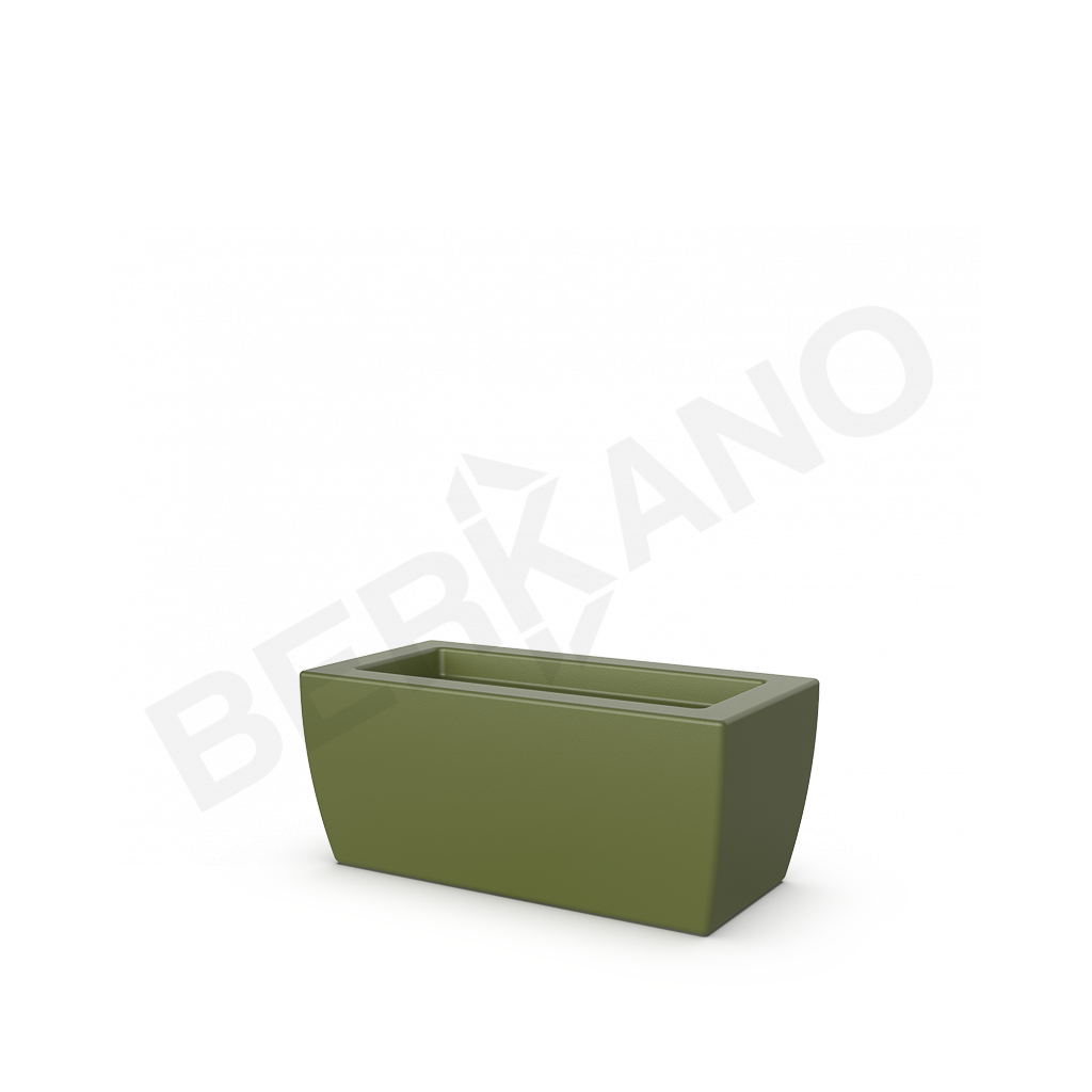 Кашпо Tenero 25 темно-зеленого цвета - фото 1